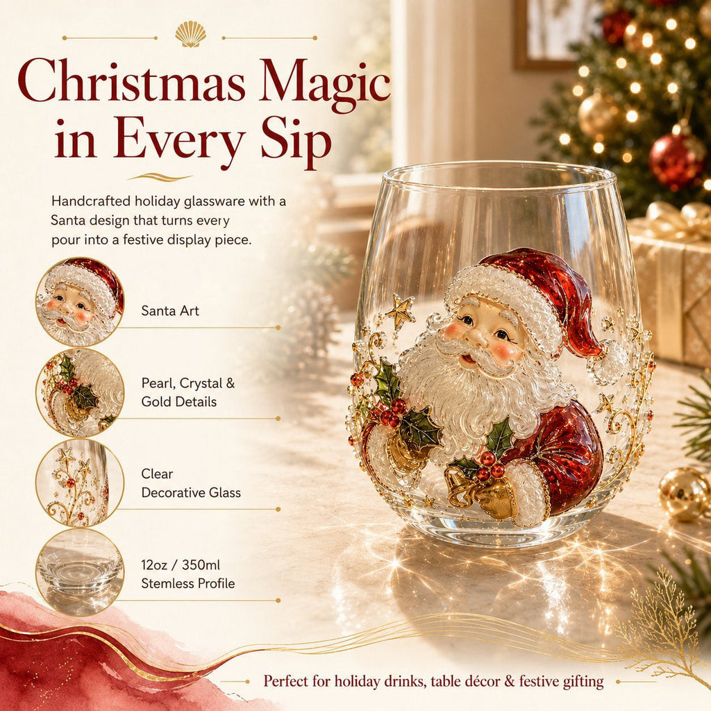 🎄✨Cup Collection Magical Christmas 3D Glass🎅