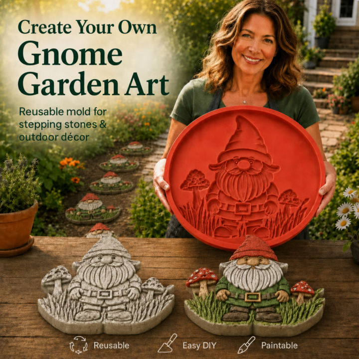 💥Last Day 49% OFF - 🌻 Reusable Sunflower Stepping Stone Mold