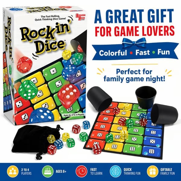 🎄Christmas Hot Sale🔥Fast-Paced Family Dice Game – Roll, Race & Win! 🎲