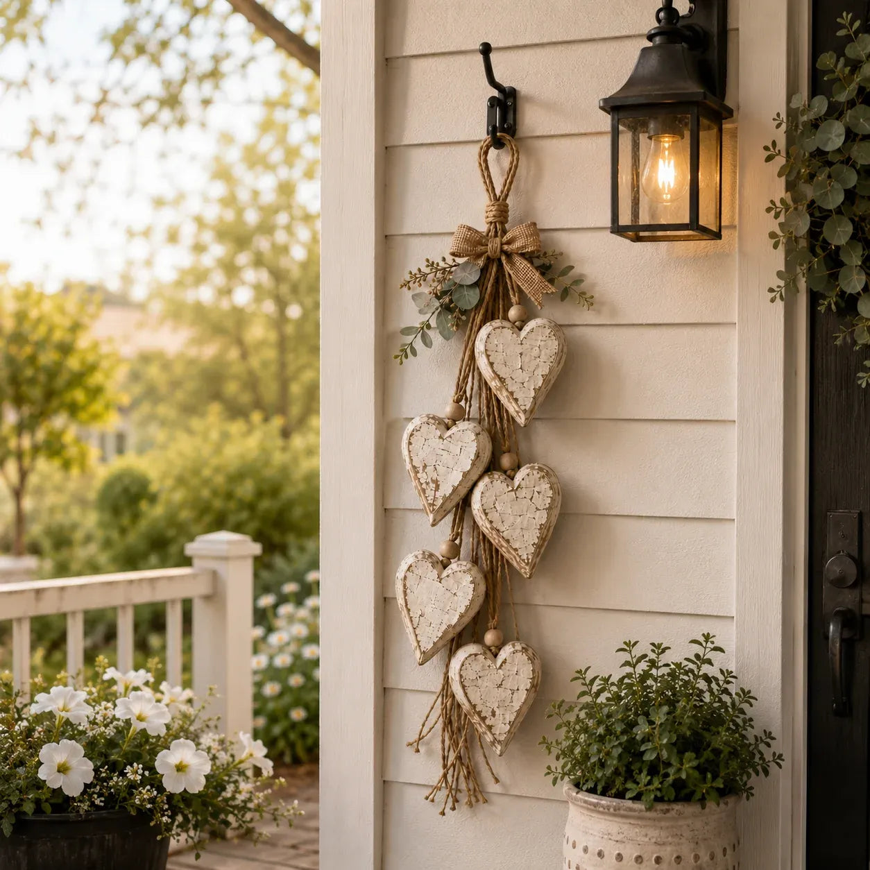 🍂🤎Hanging Heart Wall Decor -  💡A Cozy Touch For Your Home