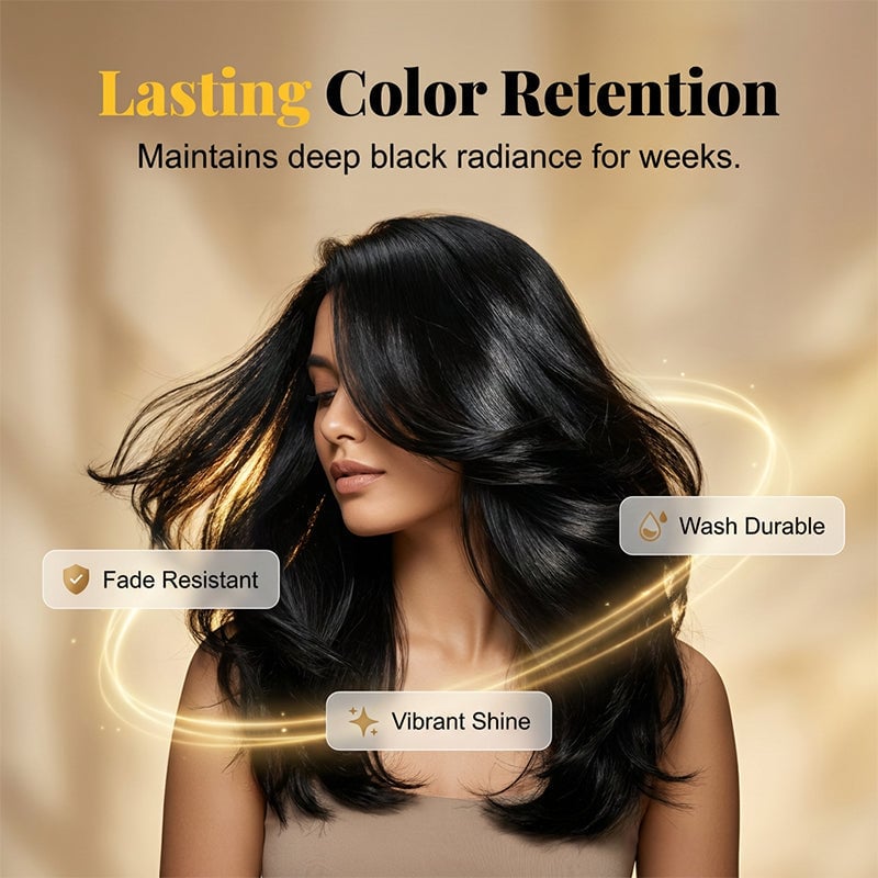 🌿 Plant-Based Comb-In Hair Dye – Easy, Gray Coverage, Nourishing Formula ✨