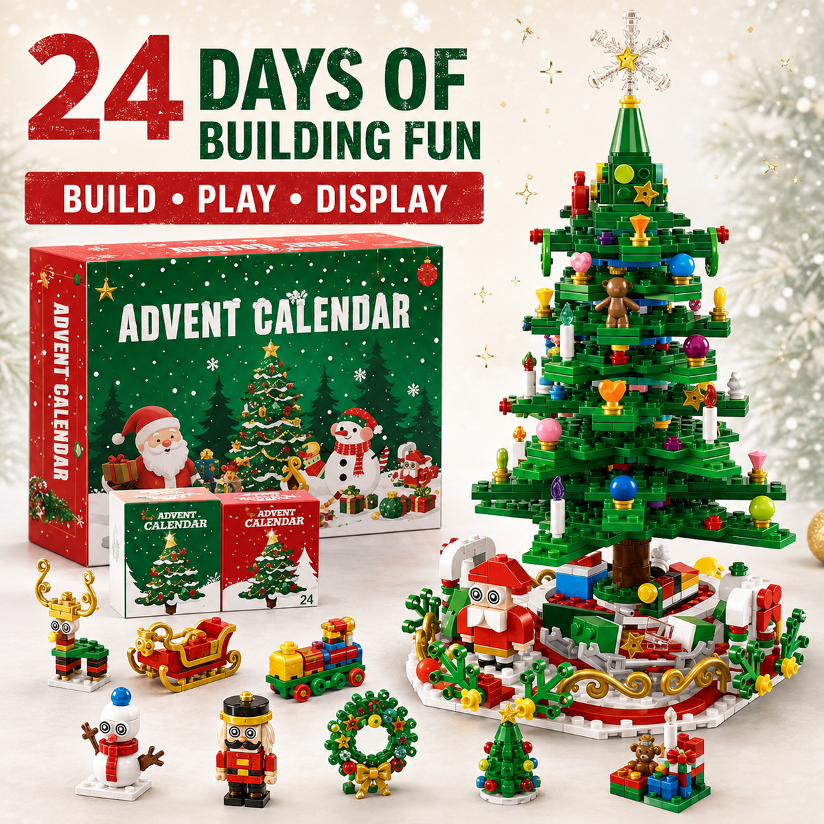 Christmas Advent Calendar Building Blocks