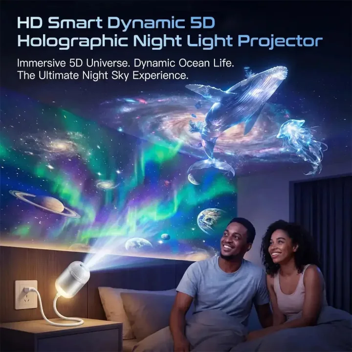 Night Light Projector - Smart Holographic Star Projector