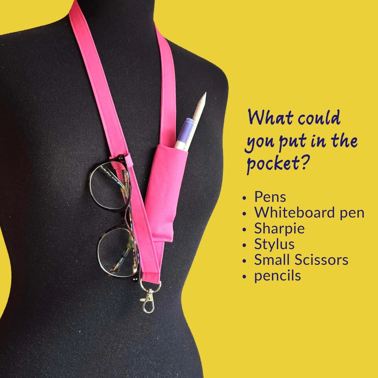 🔥LAST DAY 49% OFF - 👩‍🏫NEW UPGRADED Plain Fabric Pen Lanyards