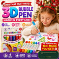 🎁🔮Magic Pen – Draw 3D with one stroke!🎄 DIY Bubble Popcorn Drawing Pens🔥