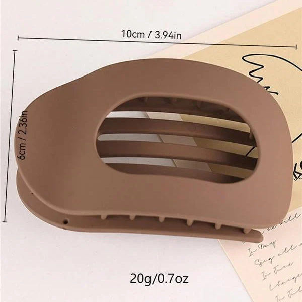 Elegant Matte Solid Color Hair Clip（4 pcs）