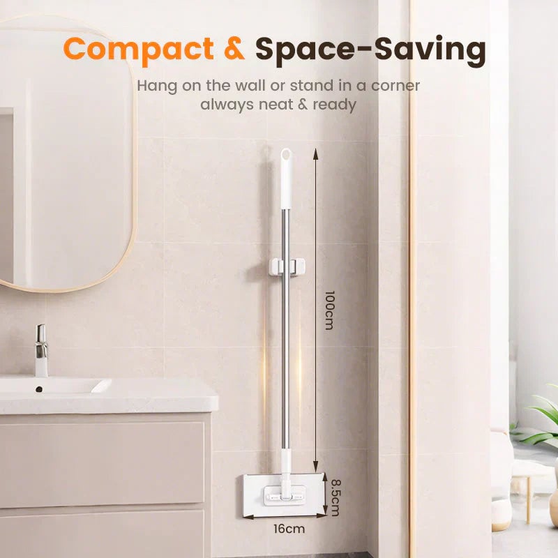🔥Hot Sale 49% OFF🔥Flat Mop with Stainless Steel Handle, come with Reusable Washable Mop Cloths🏆