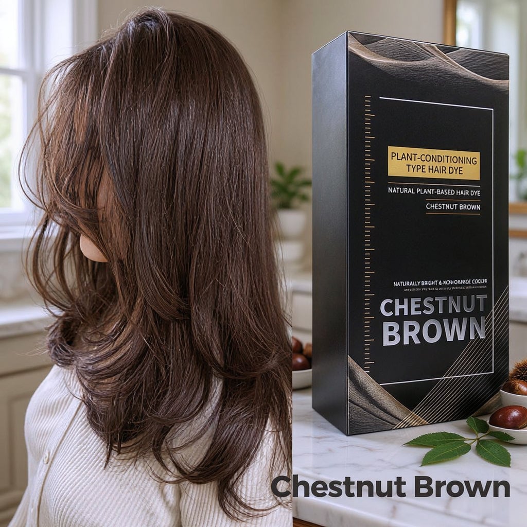 🌿 Plant-Based Comb-In Hair Dye – Easy, Gray Coverage, Nourishing Formula ✨