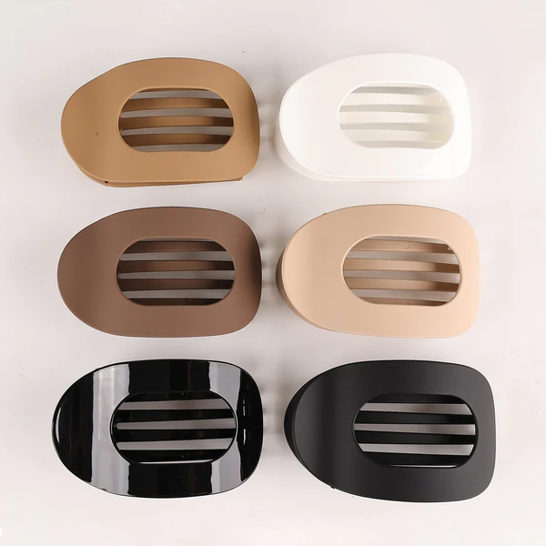 Elegant Matte Solid Color Hair Clip（4 pcs）