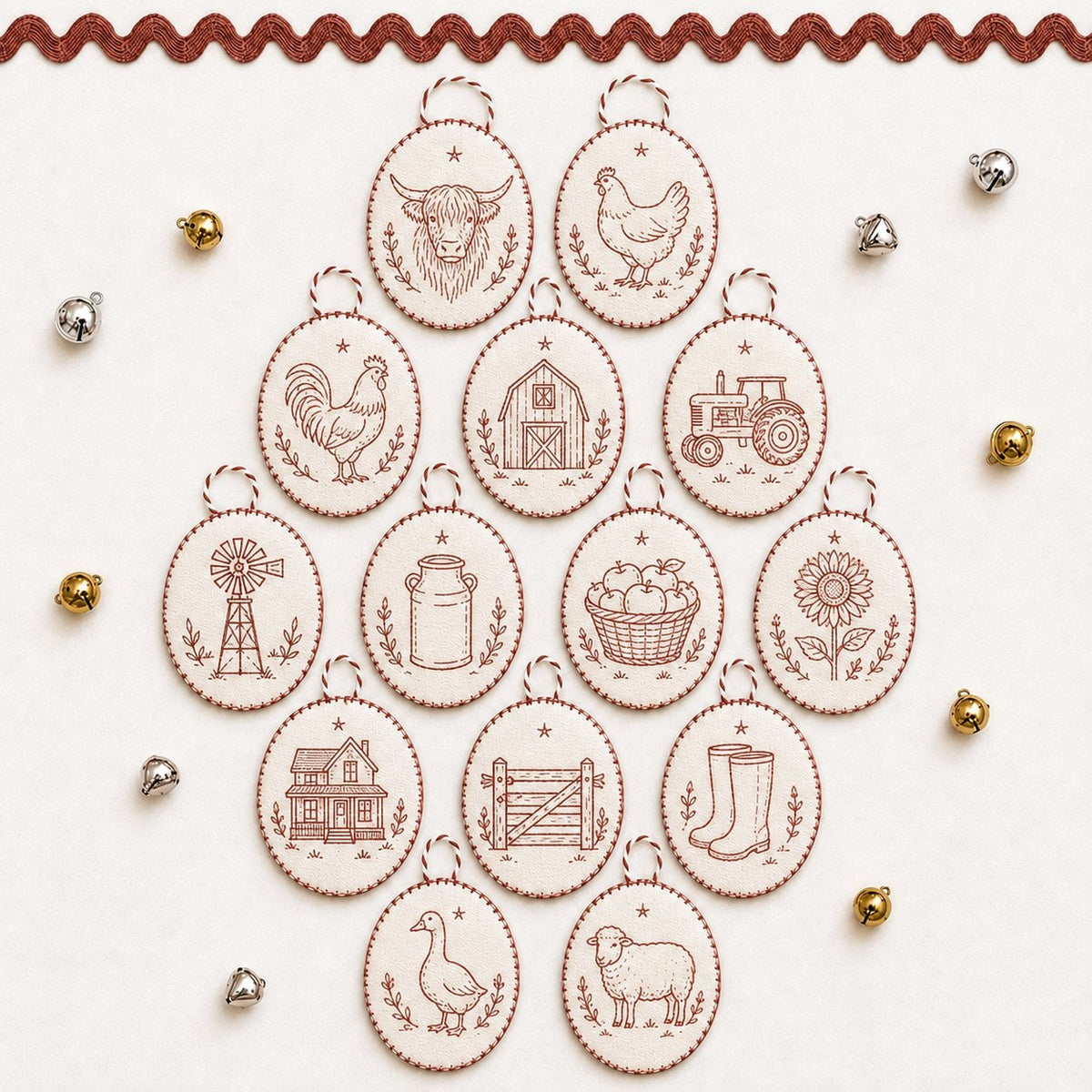 ⏳ 49% OFF – 🧵Beginner-Friendly DIY Heirloom Oval Embroidery Ornament Kit Collection | Complete Kit with All Tools & Step-by-Step Guide Included 💕
