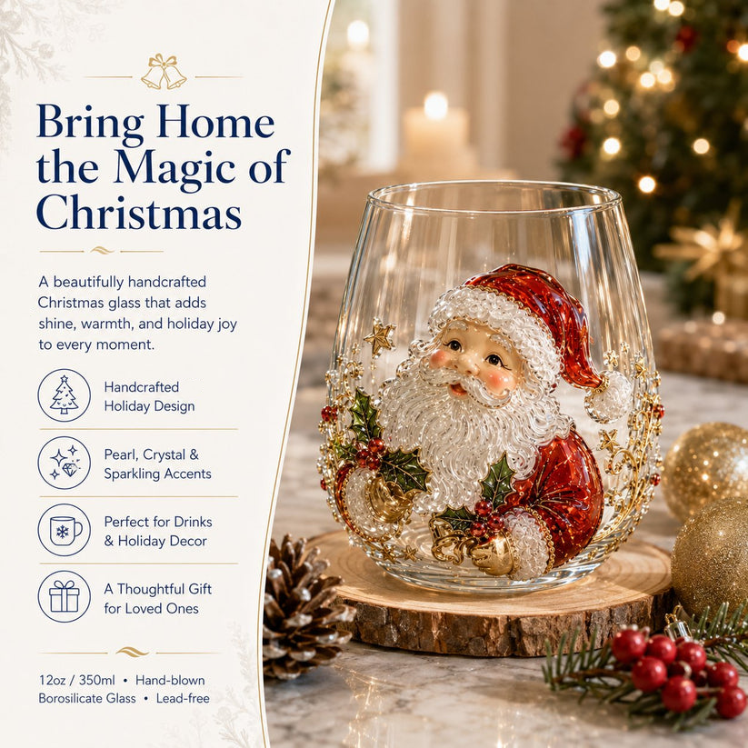 🎄✨Cup Collection Magical Christmas 3D Glass🎅