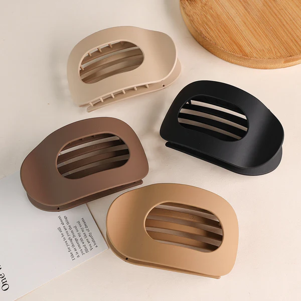Elegant Matte Solid Color Hair Clip（4 pcs）