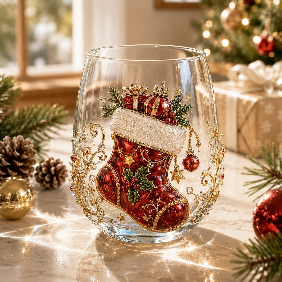 🎄✨Cup Collection Magical Christmas 3D Glass🎅