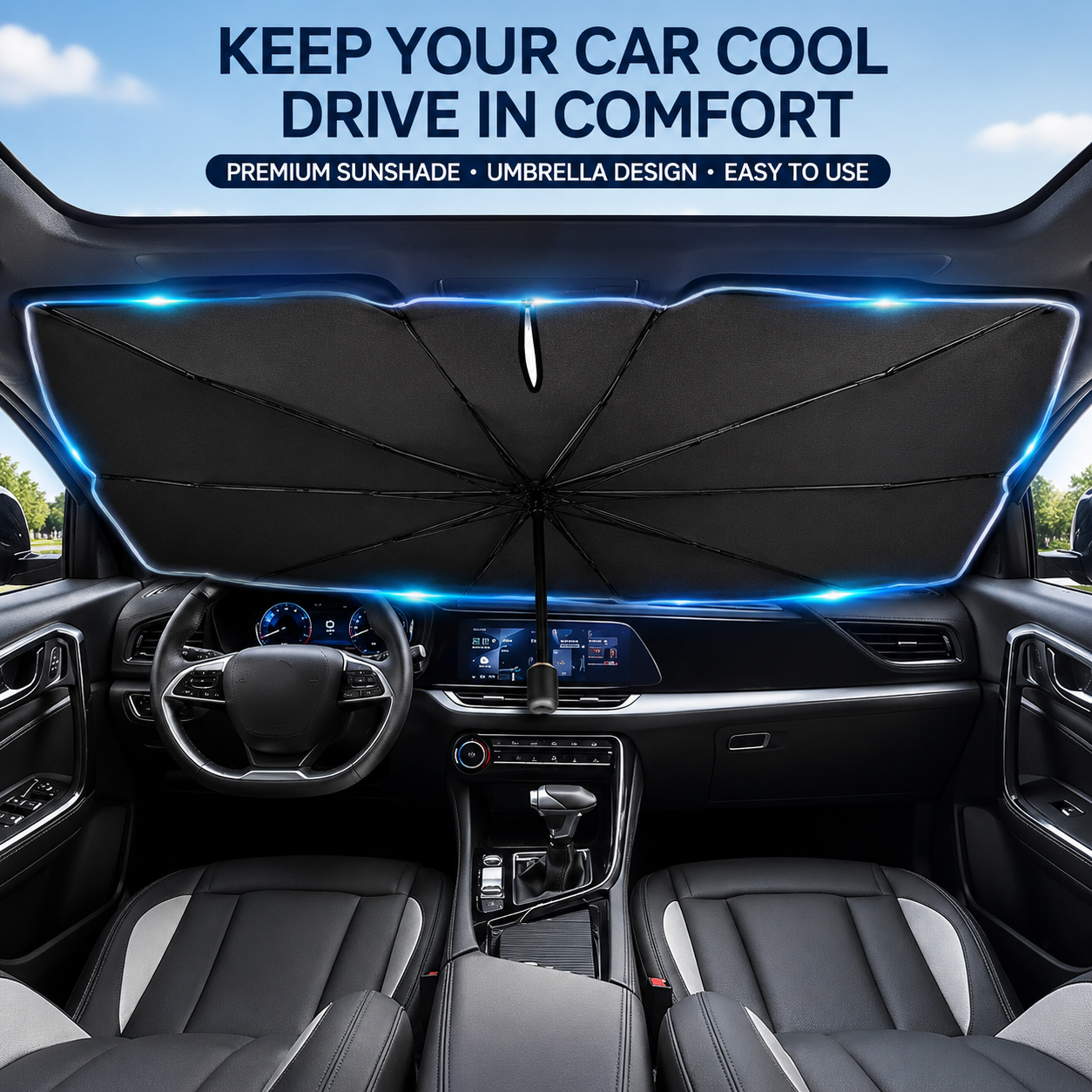 🏆LAST DAY SALE 49% OFF!!💕SunShade Foldable Heat Protector™☀️UK