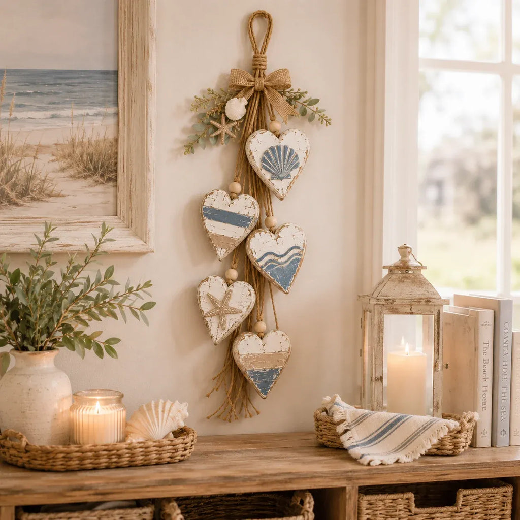 🍂🤎Hanging Heart Wall Decor -  💡A Cozy Touch For Your Home