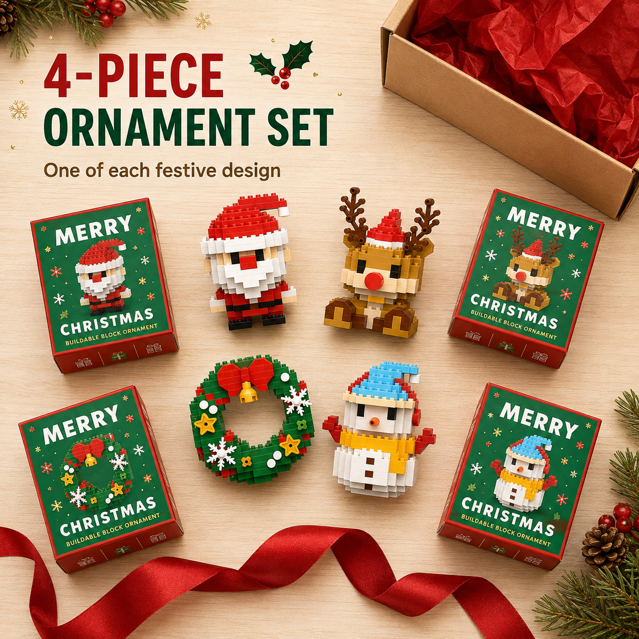 Christmas Advent Calendar Building Blocks