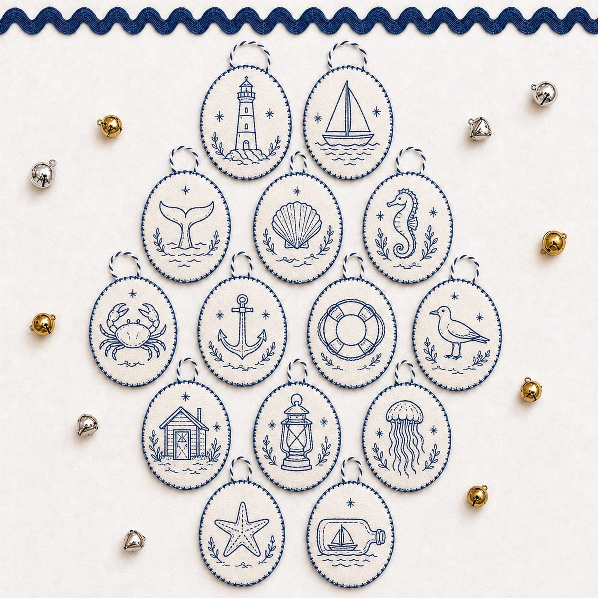 ⏳ 49% OFF – 🧵Beginner-Friendly DIY Heirloom Oval Embroidery Ornament Kit Collection | Complete Kit with All Tools & Step-by-Step Guide Included 💕