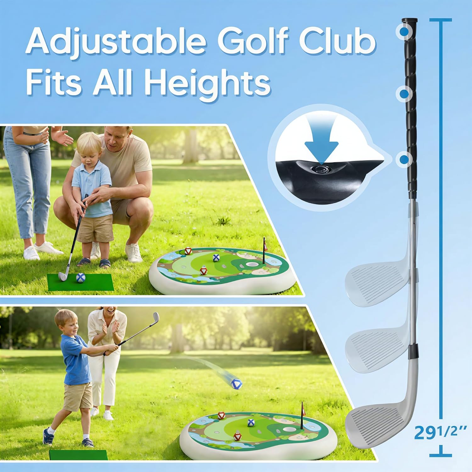 🔥Free Shippig🔥🔥⛳🤽Inflatable Golf Pool Toys, Fun Swimming Pool Game🤽