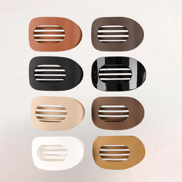 Elegant Matte Solid Color Hair Clip（4 pcs）