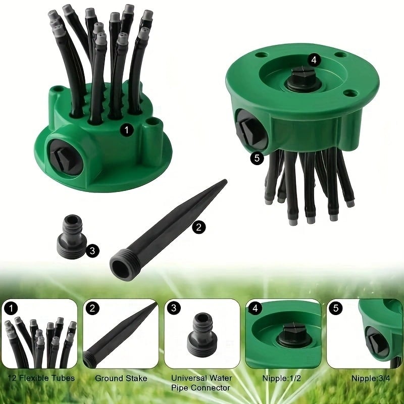 Buy 2 Free Shipping💦Adjustable Multi-Nozzle Lawn Sprinkler