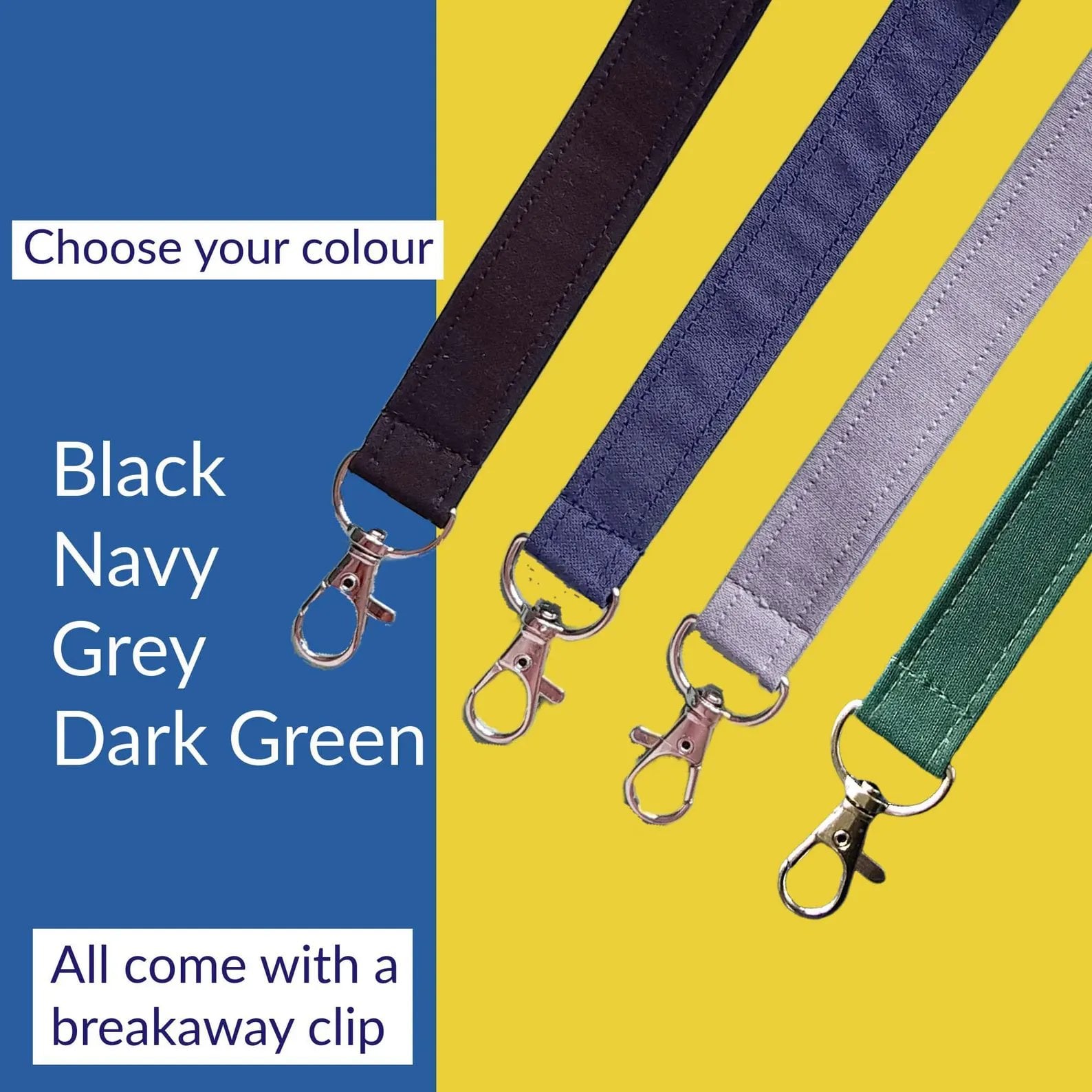🔥LAST DAY 49% OFF - 👩‍🏫NEW UPGRADED Plain Fabric Pen Lanyards
