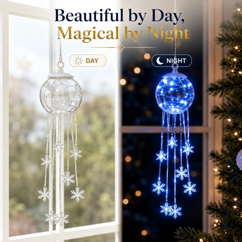 ❄️Winter Magic Snowflake Cascade – LED Hanging Christmas Ornament💙（20*8cm）