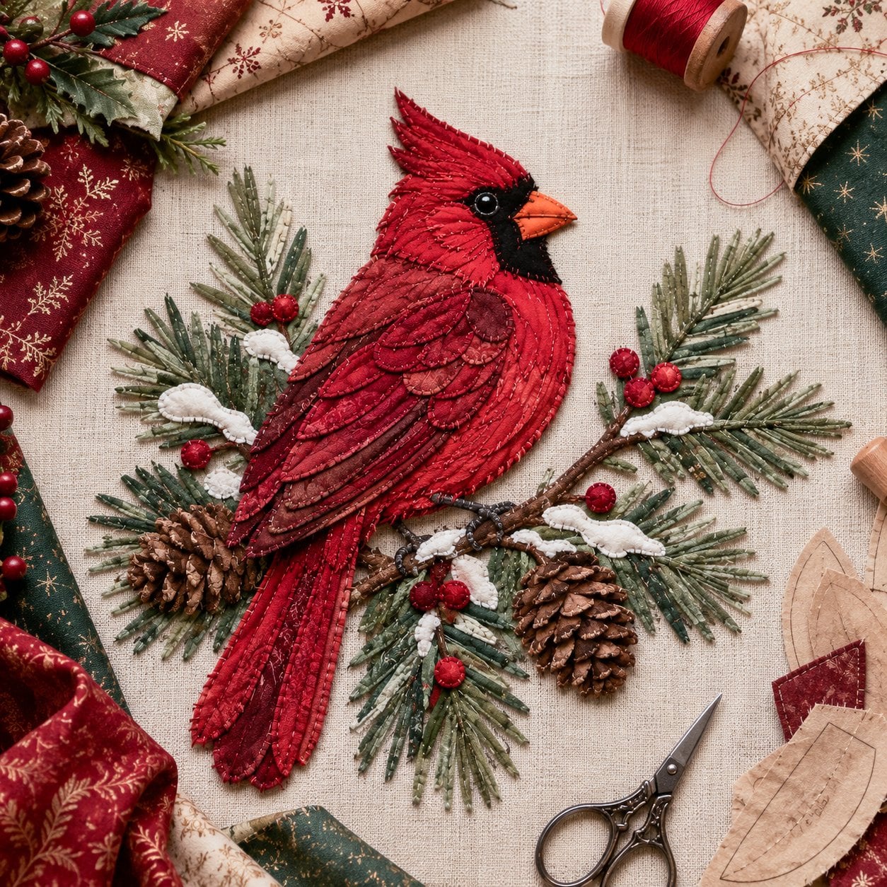 🔥LAST DAY 49% OFF - 🎄🎅Christmas Patchwork Fabric DIY Decor Kit