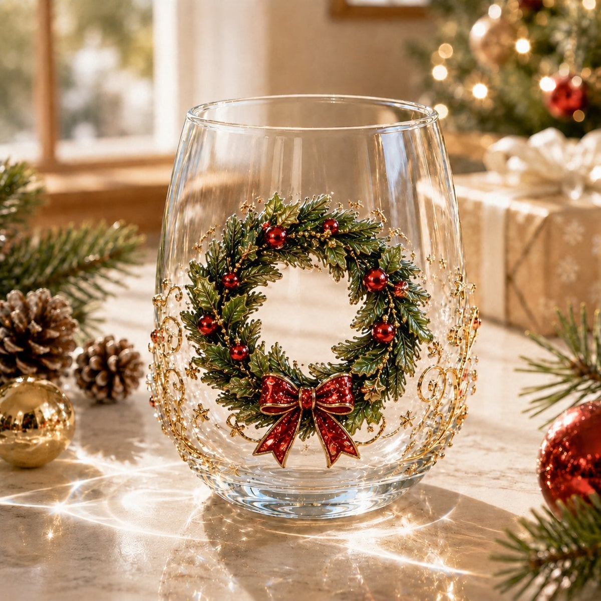 🎄✨Cup Collection Magical Christmas 3D Glass🎅