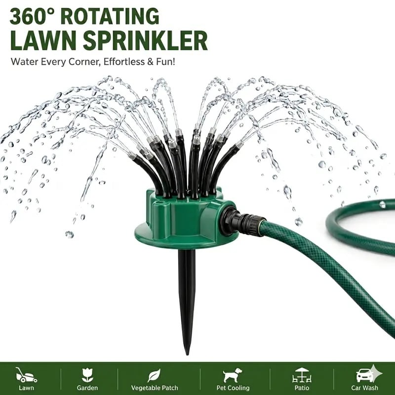 Buy 2 Free Shipping💦Adjustable Multi-Nozzle Lawn Sprinkler