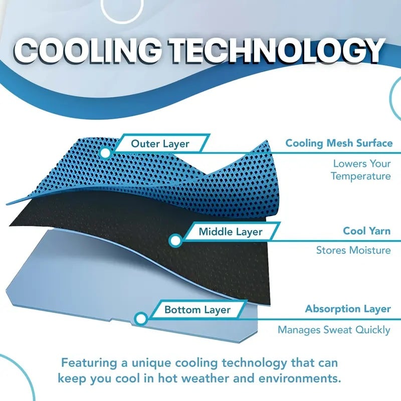 🎁Last Day Buy 1 Get 1 Free (Each only ￡4.49)❄️🔥Cold Sweat Towel You Can Use Anywhere, Anytime! Reusable Soft Absorbent Cooling Portable