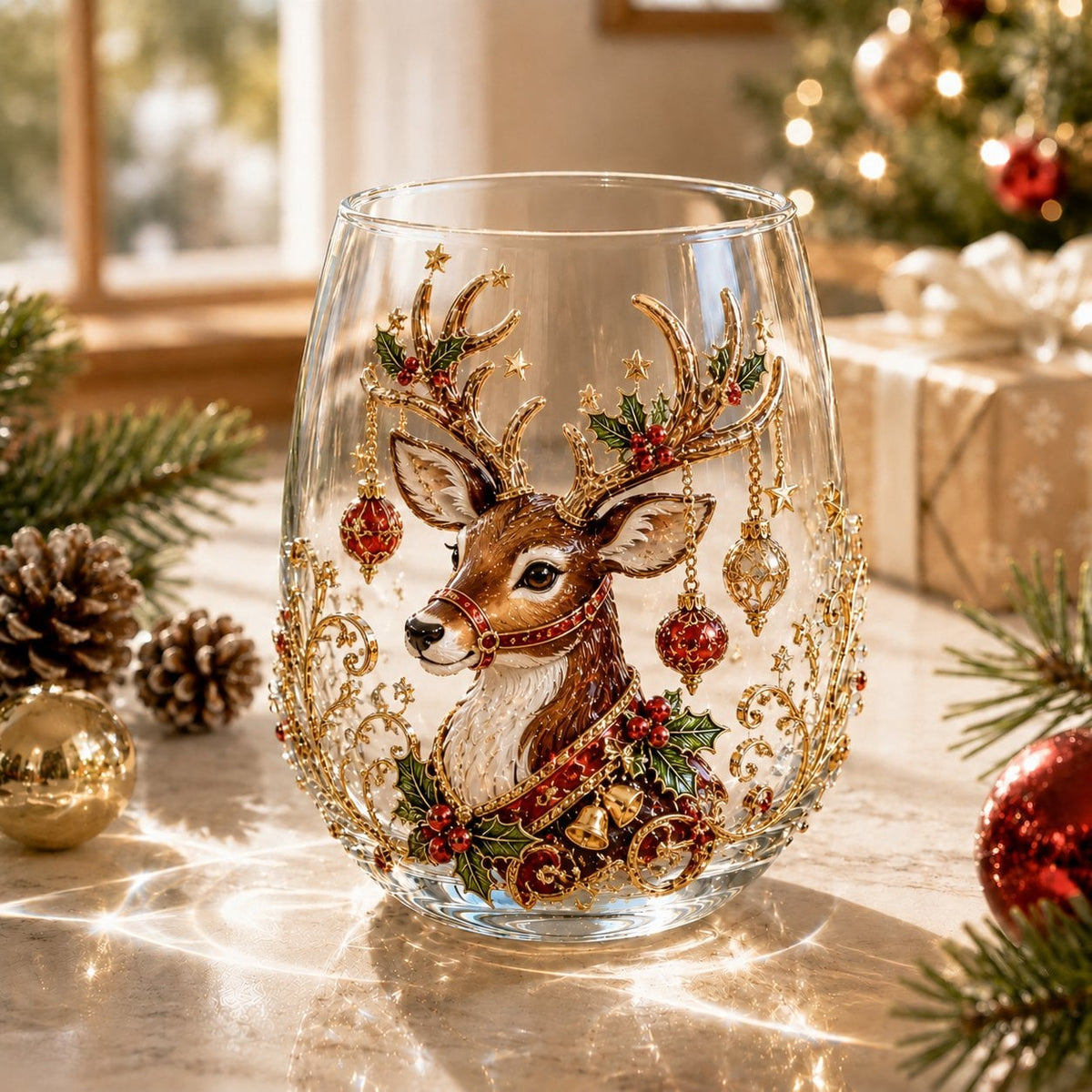 🎄✨Cup Collection Magical Christmas 3D Glass🎅