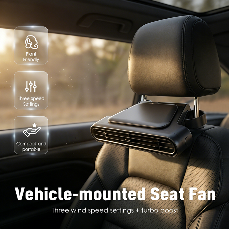 🔥LAST DAY SALE 49% OFF🏆BreezGo™ Car Seat Fan – 3-Speed Clip-On Fan | USB-C Charging⚡for Cars , Golf Buggies & Campervans