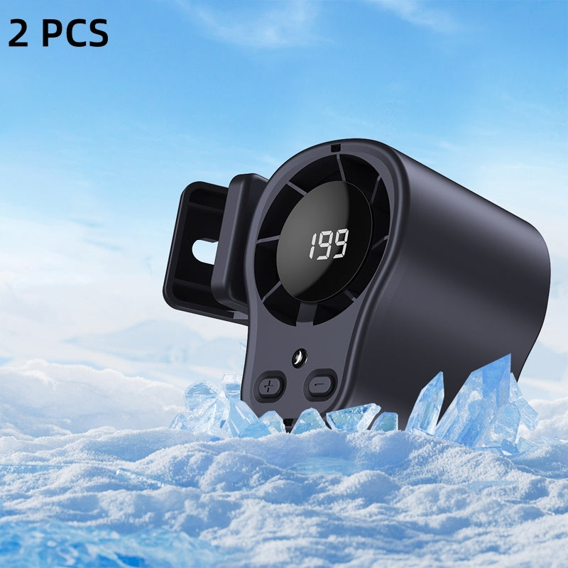 ❄️Summer cool-down deal⚡50K+ SOLD!🔥Joytutus Car Clip-On Fan – USB Rechargeable with LED Display, 360° Swivel, 100-Speed Stepless Cooling – Perfect Father's Day Gift 💨🎁