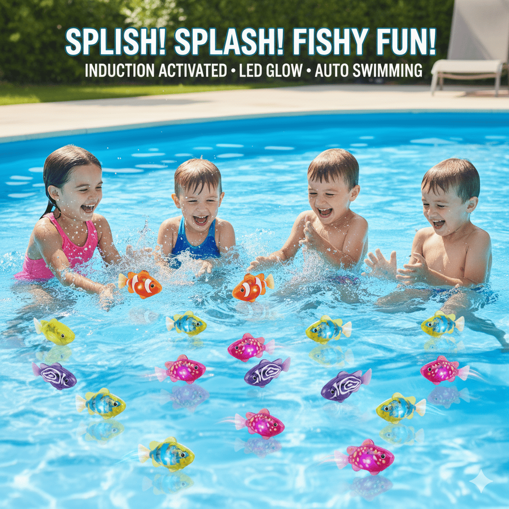 Buy 1 Get 1 Free🐟Induction Activated | LED Light Up | Auto-Swimming Bath Toy