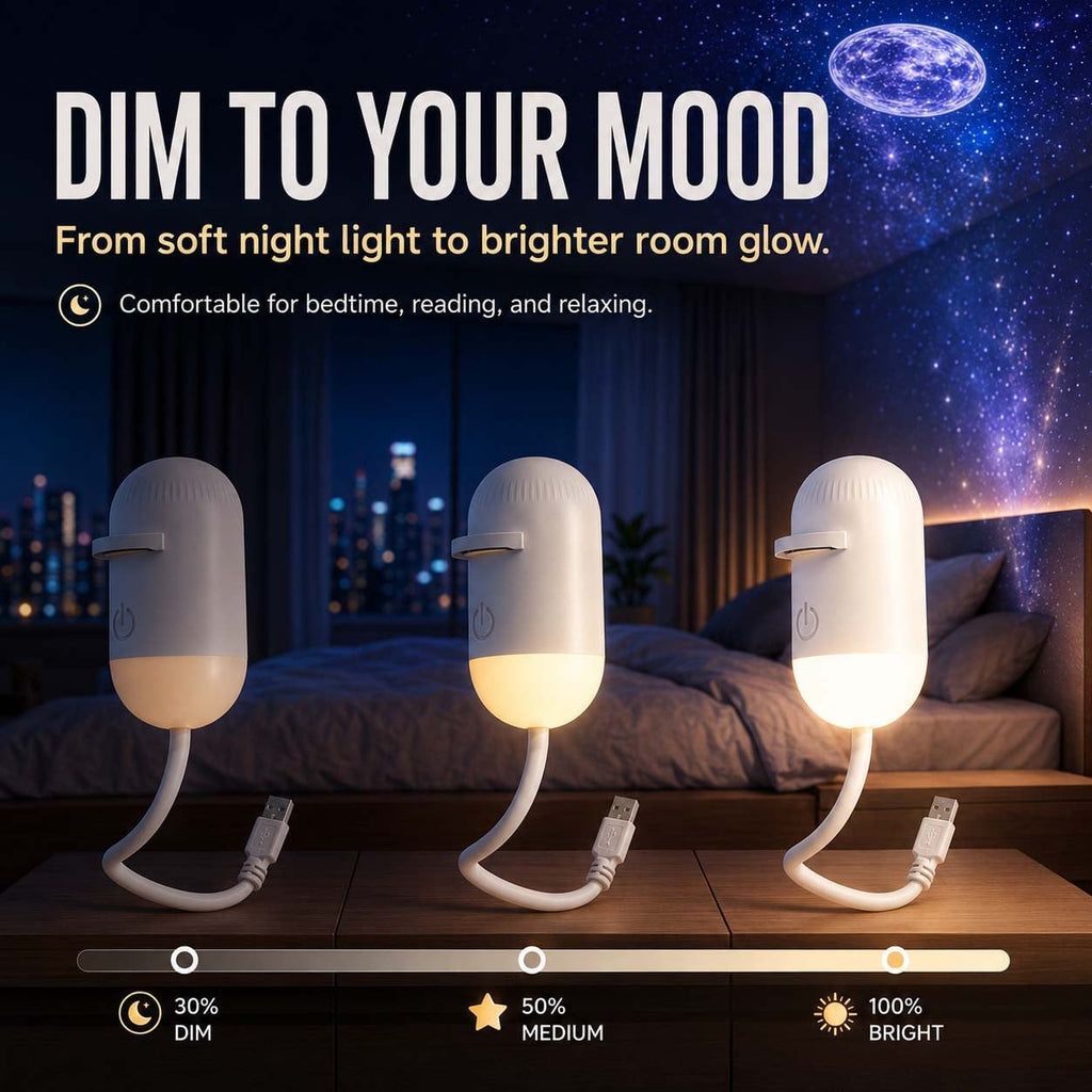2-in-1 Galaxy Projector & Night Light, 360° Adjustable LED Space Galaxy Lamp, Milky Way Mood Lighting, HD Image Star